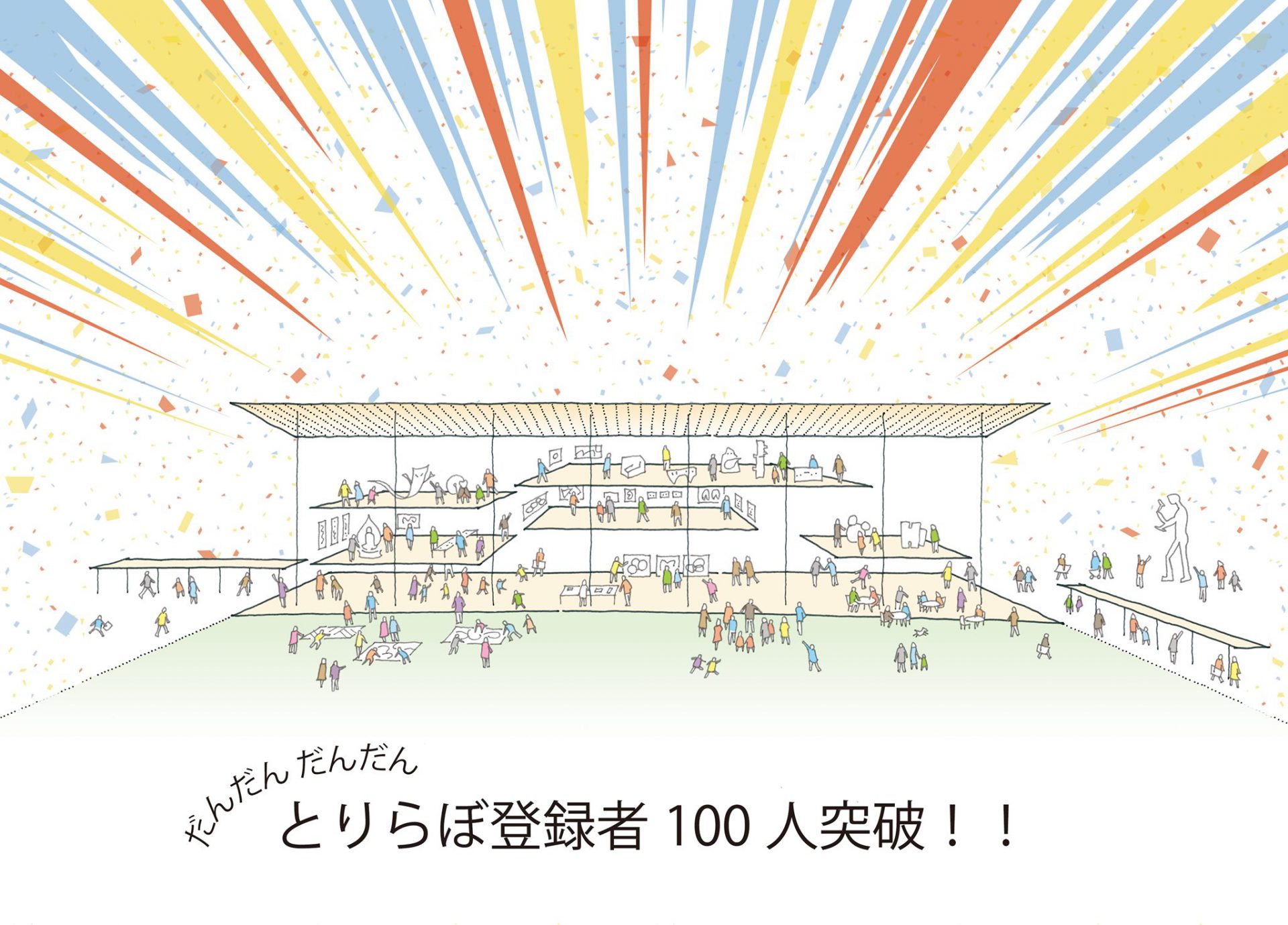 【お知らせ】☆祝☆ とっとりアートLab.登録者100人突破！