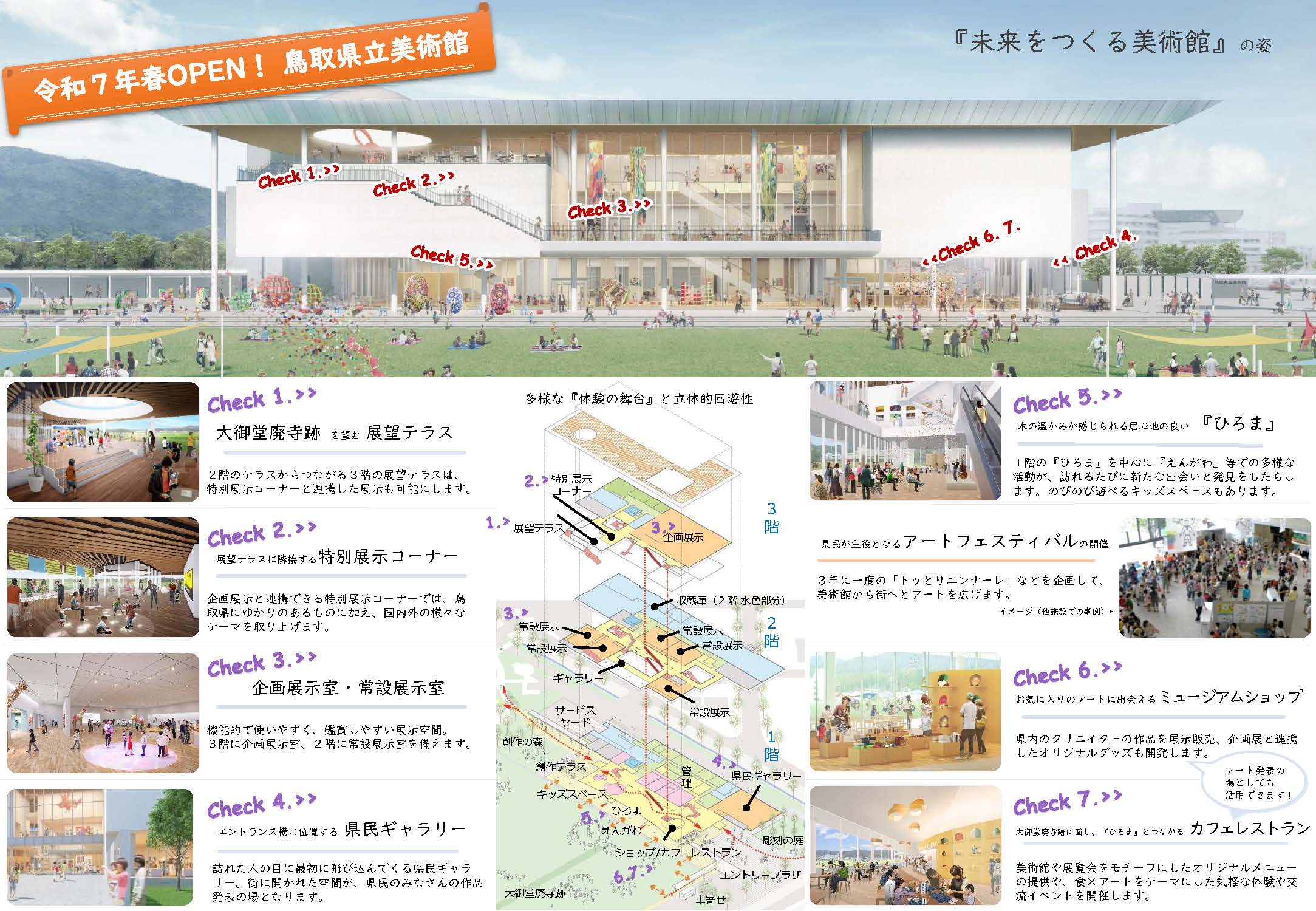 【お知らせ】鳥取県立美術館のリーフレットを更新しました