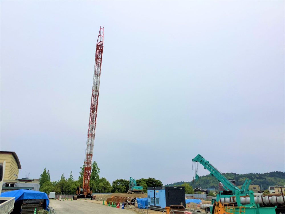 【建設現場リポート】杭打ち工事完了！（2022.05）