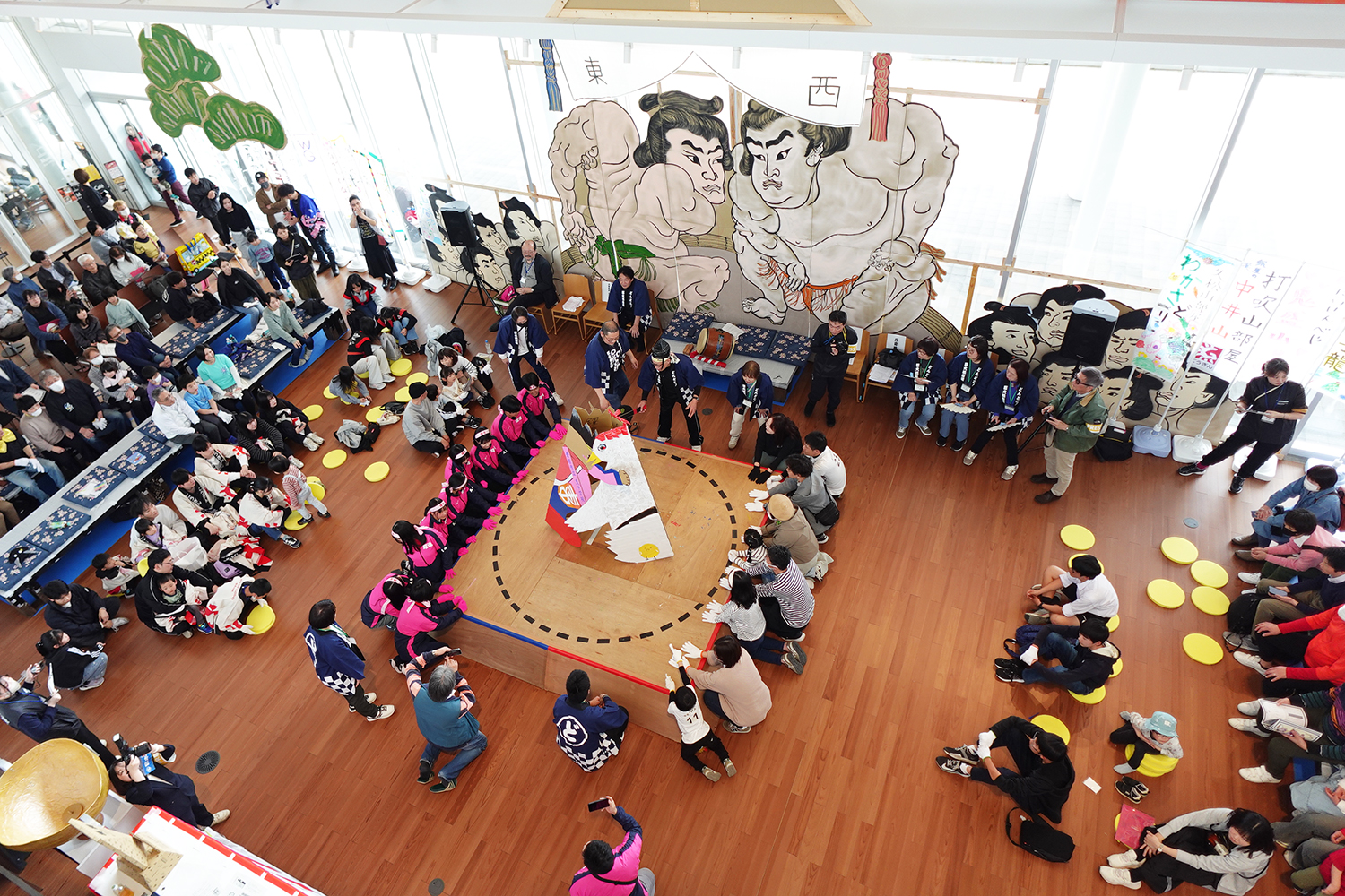 【結果速報】『三和段ボール杯・どんどこ！巨大紙相撲 ~とっとりけんび場所~』本場所を制した力士が決定！！